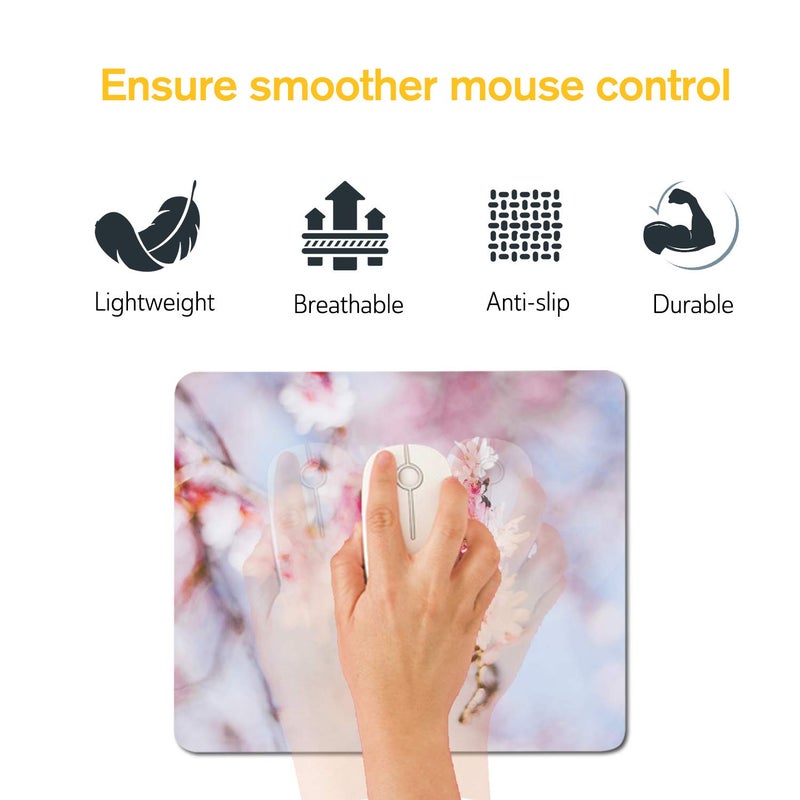 A-SUB Sublimation Mouse Pad Blank Rectangular Blanks 12 pcs for Sublimation Transfer Heat Press Printing Crafts 24x20x0.2cm White - Image 5